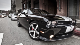 Black white car street building - cafer bater free wallpaper