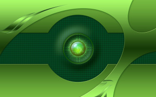 Green abstract circular center swirl - a green swirl free wallpaper