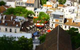 City tower bokeh blur tilt - tilt shift free wallpaper