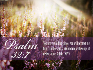 Living place protect me flower - a bible verse free wallpaper
