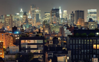 City skyline night tokyo architecture 2 - ashcan school free wallpaper