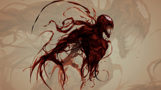 Demon redhair sharphorns blood intricate - a demon like body free wallpaper