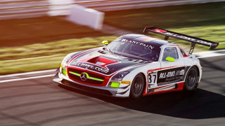 Mercedes race car bernd fasching - a race track free wallpaper