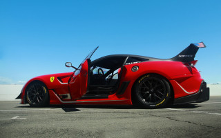 Red sports car door open - its door free wallpaper