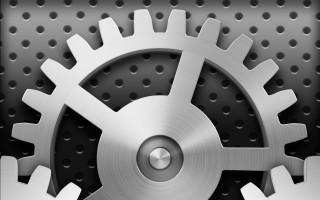 Metal gear wheel metal background - mechanical free wallpaper