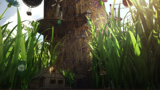 Tall tree windows overgrown jungle - matte fantasy painting free wallpaper