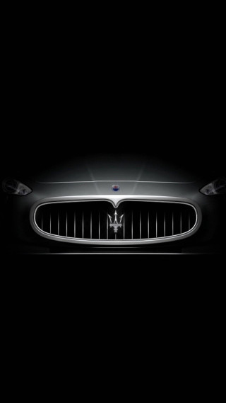 Maserati blue light neoclassicism rendering - the front free wallpaper