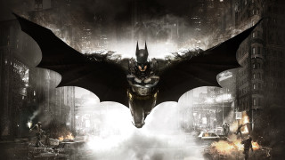 Batman city smoke buildings night - dark night free wallpaper