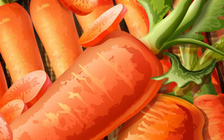 Carrots green beans tabletop folk - a table top free wallpaper