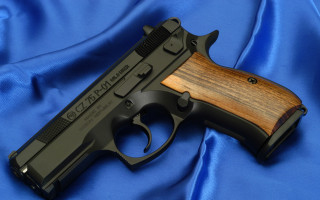 Gun blue satin wooden grips - wooden free wallpaper for desktop