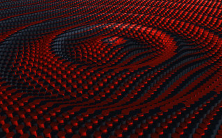 Red black abstract center raytraced - constant permeke free wallpaper