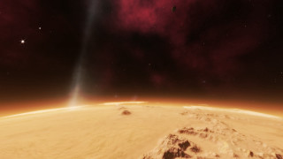 Distant object bright light space - a distant object in the distance free wallpaper