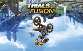 Cartoon person bike air sky - optical free wallpaper