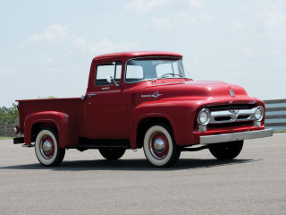 Red truck parking lot building - a red truck free wallpaper