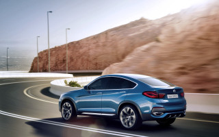 Blue bmw suv mountain desert - a rock formation free wallpaper