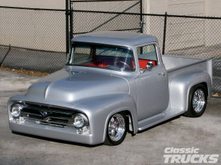 Silver truck fenced area red - matte finish free wallpaper