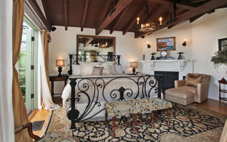 Bedroom fireplace window arts and - elbridge ayer burbank free wallpaper