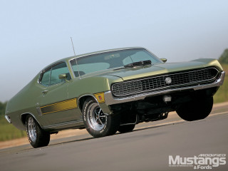 Green muscle car cobra 1970s - the side of the road free wallpaper