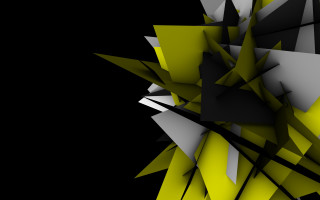 Black yellow abstract raytraced pokemon - abstract background free wallpaper