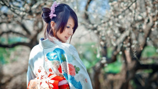 Chizuko yoshida kimono flower bouquet - a bouquet of flowers free wallpaper