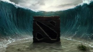 Wooden block wave ocean letter - ocean free wallpaper