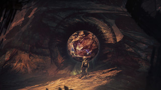 Cave giant egg shadow reach - cinematic concept art free wallpaper for desktop