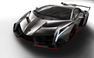 Silver sports car red stripe 8 - the front of its free wallpaper