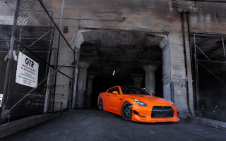 Car tunnel gtr 3d render - a tunnel free wallpaper