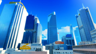 Cityscape clouds sky sign architecture - a blue sky in the background free wallpaper for desktop