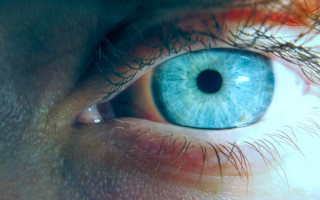 Eye blue iris macro fireworks - evelyn de morgan free wallpaper