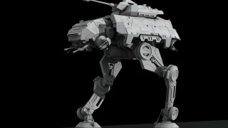 Robot gun mecha scifi ambient - a robot free wallpaper