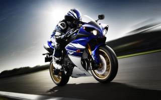 Motorcycle rider road sky sun - a sky background and sun free wallpaper