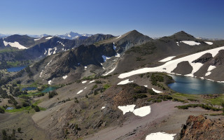 Mountain lake nature scenery panoramic - naturalism free wallpaper