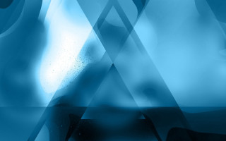 Blue triangle abstract face geometric - geometric abstract art free wallpaper