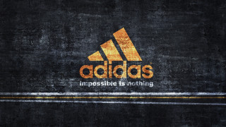 Adidas logo black orange stripe - wallpaper free wallpaper