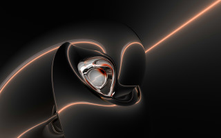 Black object red light abstract - ray free wallpaper