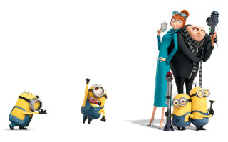 Minions couple woman man suit - dom qwek free wallpaper