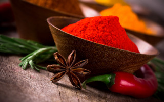 Spices star anise background blur - professional food photography free wallpaper