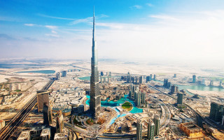 City tower river skyline beach - a view of a city free wallpaper