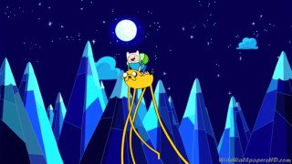 Cartoon character riding yellow object - a screenshot free wallpaper