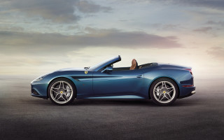 Blue sports car cloudy sky 6 - a road under a cloudy sky free wallpaper