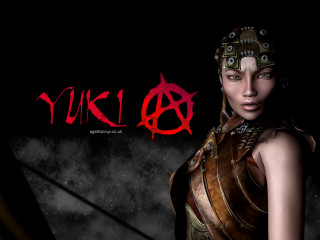 Woman leather outfit sword red - aaa game free wallpaper