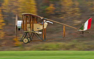 Small airplane person flag movement - the wing free wallpaper