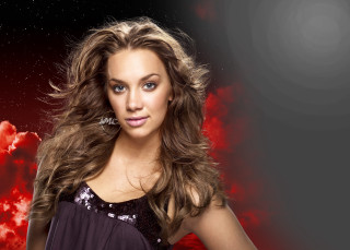 Woman longhair blackdress redclouds digitalpromotional - elizabeth murray free wallpaper