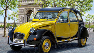Yellow black car clock tower - bourgeoi free wallpaper