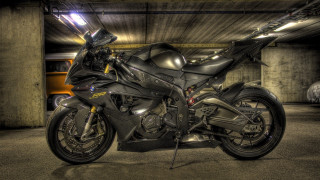 Motorcycle parking garage yellow cars - dom qwek free wallpaper