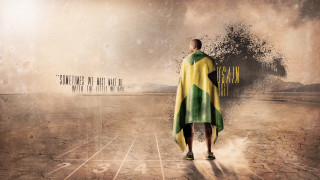 Desert man yellow green cape - a desert area free wallpaper