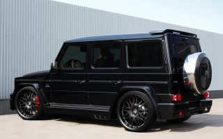 Black mercedes neoclassic 3d render - matte finish free wallpaper