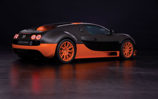 Black orange bugatti reflection matte - plasticien free wallpaper