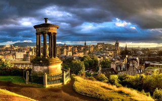 City tower cloudy sky dirt 3 - alexander johnston free wallpaper